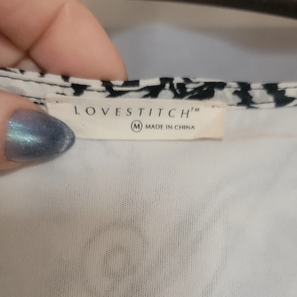 Love Stitch Boho Maxi Dress Floral Long Sleeve Peasant Dress | Size M - Picture 4 of 7